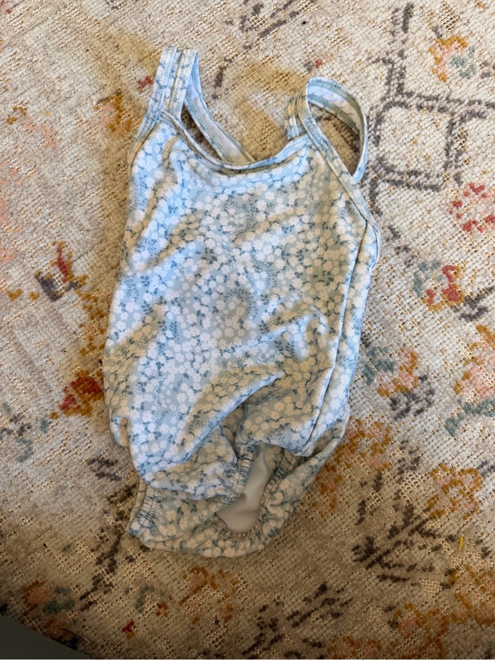 Jamie Kay Floral Blue & White Bathing Suit